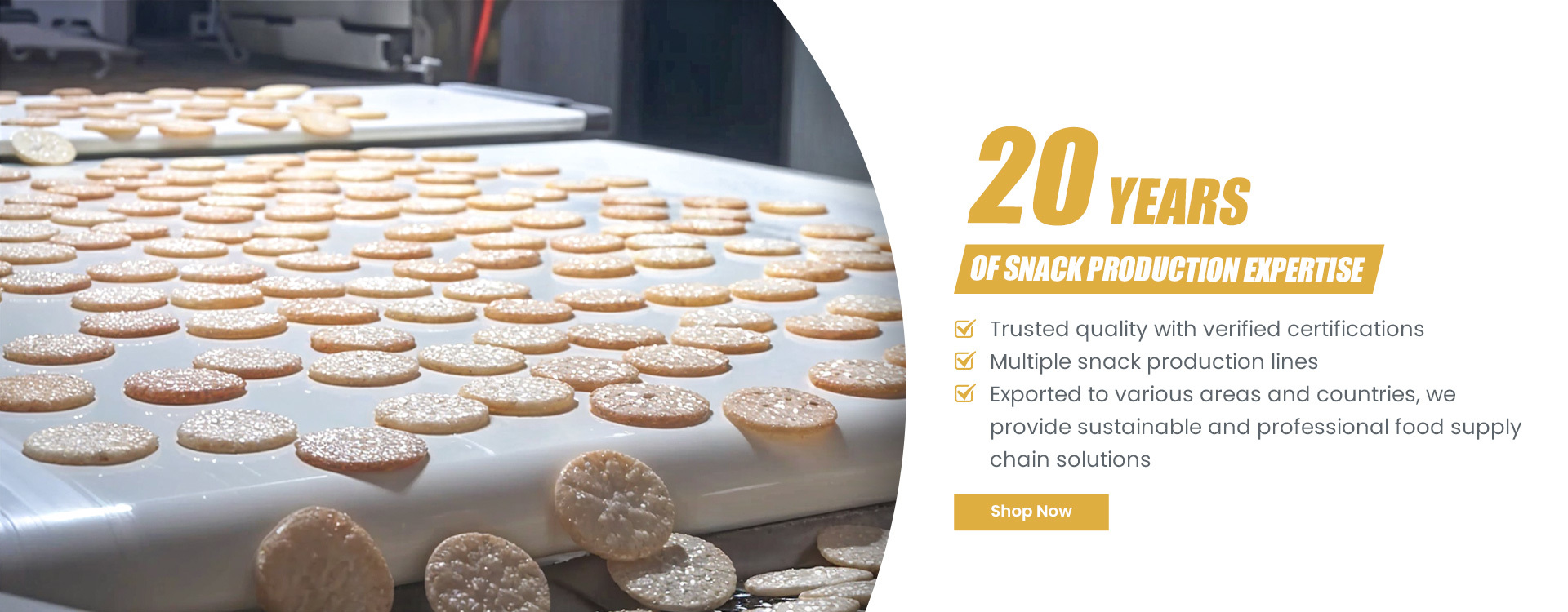 Qualità Spuntini del cracker del riso fabbrica