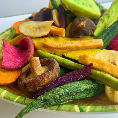 Buon prezzo Vuoto Fried Vegetables & frutta secca mista disidratata frutti Chips Snacks di verdure in linea