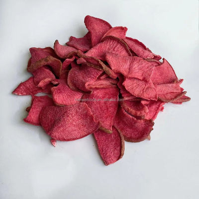 Buon prezzo Chip di verdure del ravanello di Fried Red Turnip Healthy Dried Chip Natural Snack Dried Red di vuoto in linea