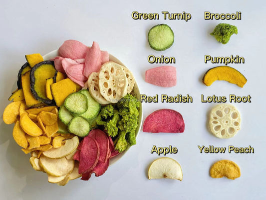 La vendita calda ha asciugato i prezzi all'ingrosso disidratati naturali Fried Broccoli Chips dei broccoli di vuoto delle verdure