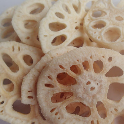 Buon prezzo Il vuoto ha fritto i chip di verdure sani certificati dalla radice secca cascer del loto del Ou di BRC in linea