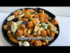 L'OEM fa un spuntino i cracker misti del riso di stile giapponese con i piselli salati rotolo dell'alga