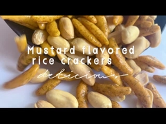 Crescent Shape Rice Crackers Japanese ha soffiato cracker del riso dell'alga del Wasabi degli spuntini del grano