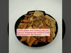 Biscotti di riso coreano croccanti. Salati e deliziosi, all'ingrosso con requisiti minimi di ordinazione per il vostro business.